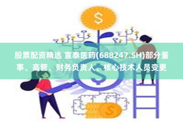 股票配资精选 宣泰医药(688247.SH)部分董事、高管、财务负责人、核心技术人员变更